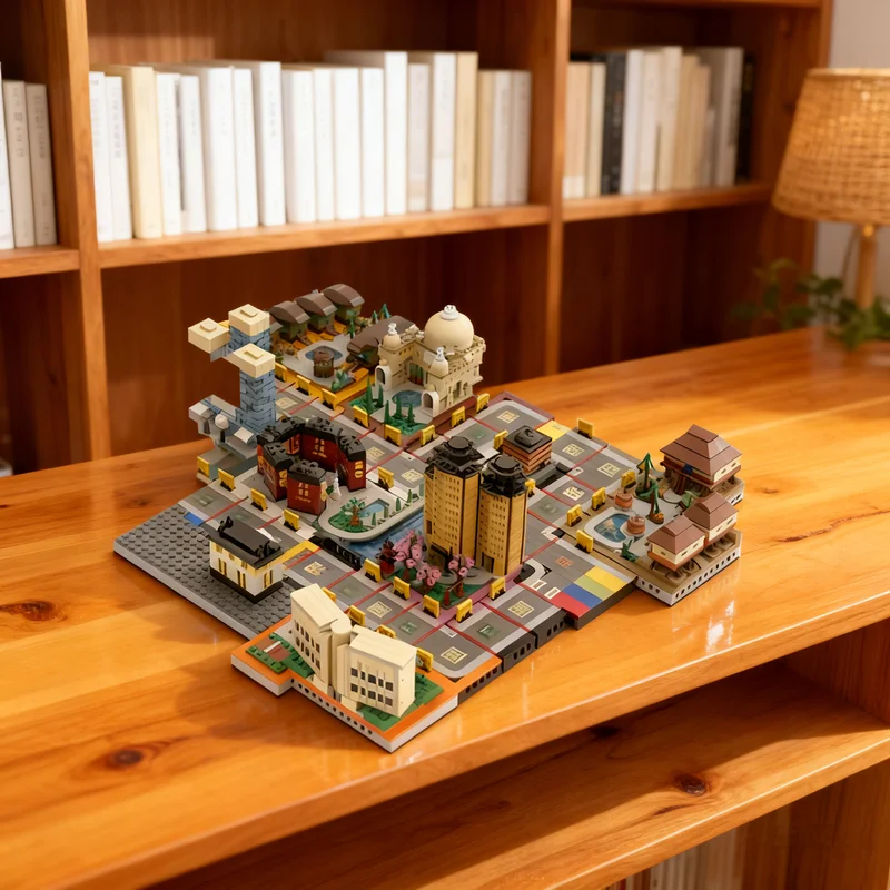 

6591pcs MOC Hotel The Games Model Building Blocks DIY Gift Creative Collectible Display Decor Premium Adult Kids Desk Home Toy