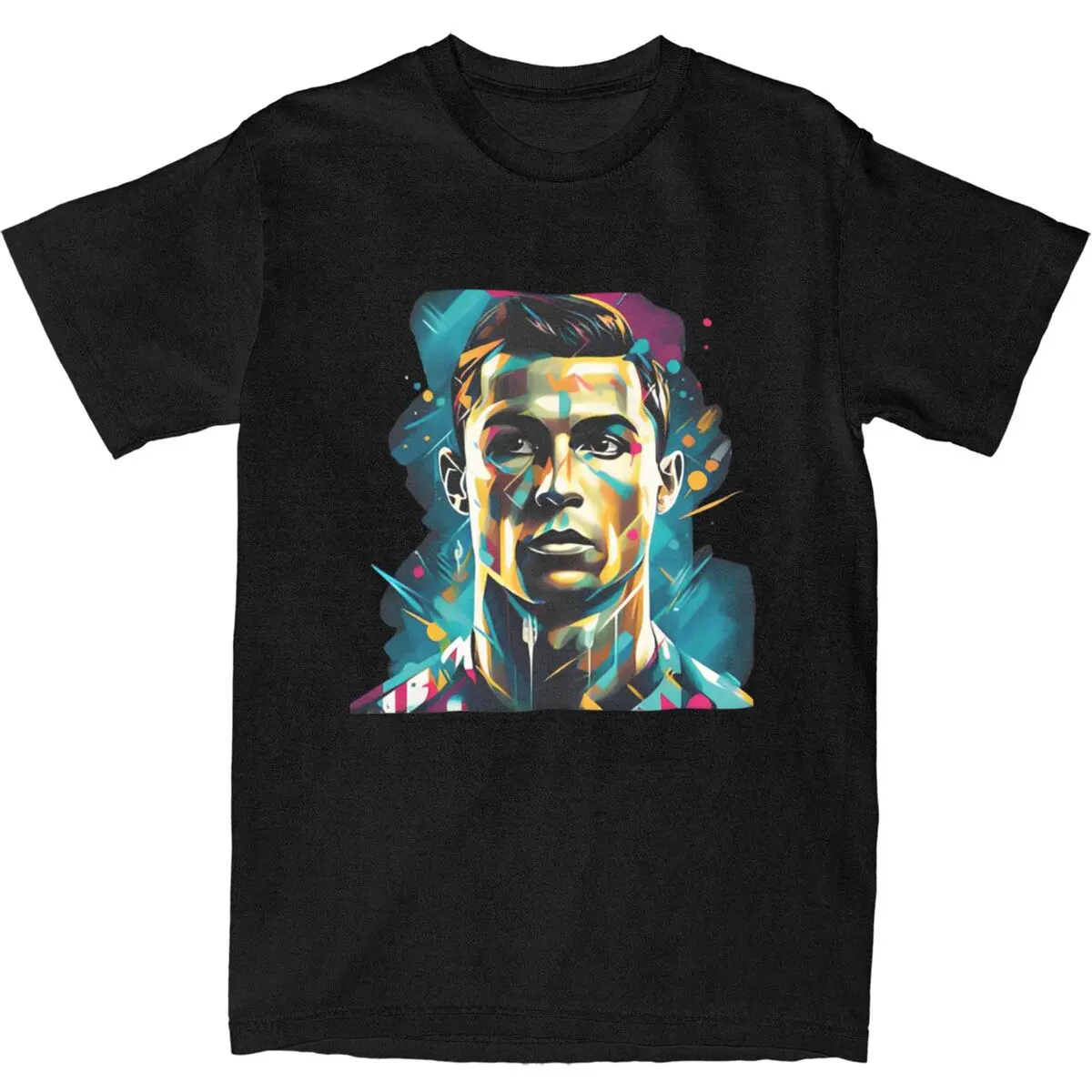 Ronaldos T Shirt soccer star Popular T Shirts Short Sleeve Funny Tops Summer Cotton Round Neck Plus Size 5XL Tees