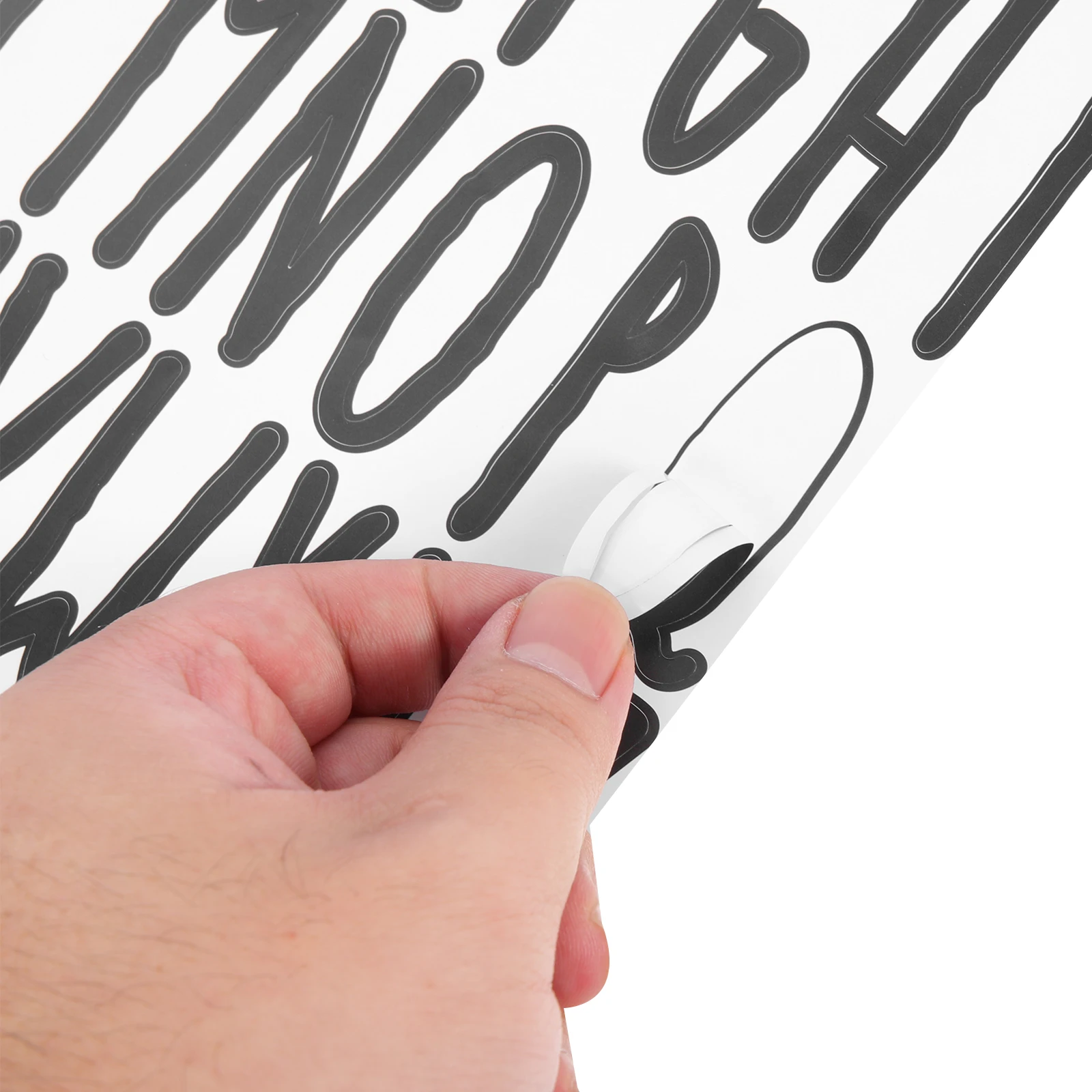 

5 Sheets Lettering Self-adhesive Label Stickers Removable Pvc Numbers Mailbox Decals