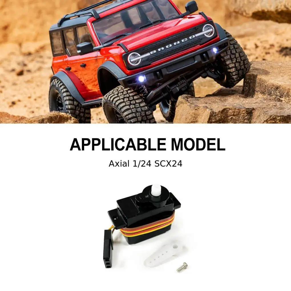 الصلب 1/24 سيرفو RC ترقية جزء 1 قطعة أجهزة Rc الرقمية لمحور SCX24 RC جزء السيارة RC اكسسوارات السيارات استبدال أجزاء الفضة