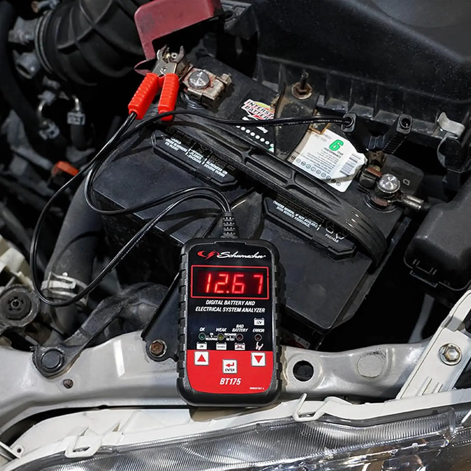 جهاز اختبار البطارية الرقمي BT175 3 في 1 12 فولت للدراجات النارية، ATV، البحرية، السيارة، SUV، شاحنة، RV #3