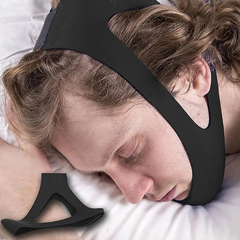 Adjustable Neoprene Anti Snoring Strap Stop Snoring Chin Strap Snoring Mouth Guard Snoring Treatment Snore Relieve For Sleep