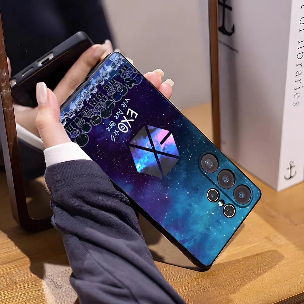 E-EXO K-Kpop Phone Case For Samsung S26 Ultra S25 Edge Ultra S23 S22 S21 S20 Ultra Plus S24 Fe Cover