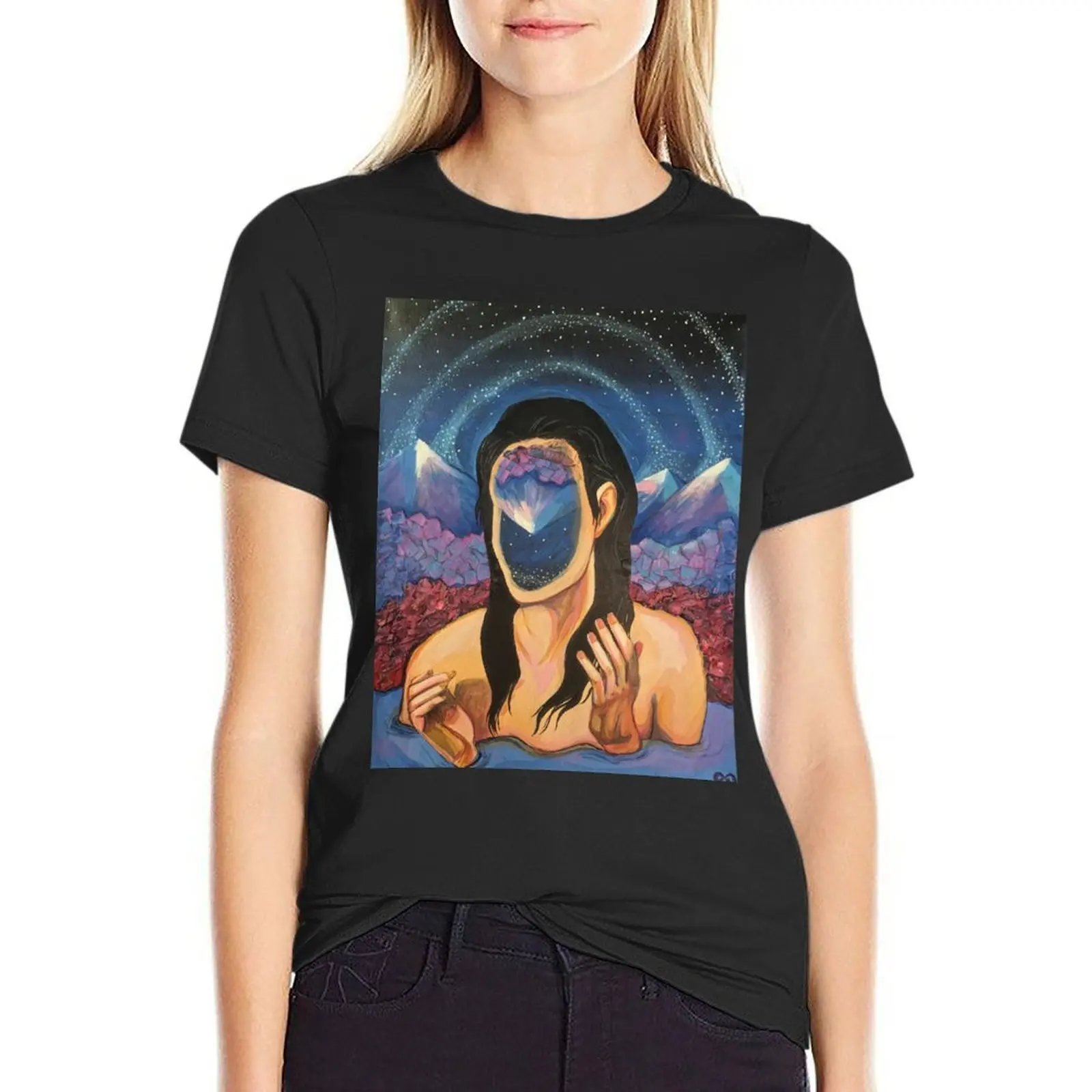 Loss of Identity' for Art on a Mission T-Shirt tops Aesthetic clothing tshirts for Women