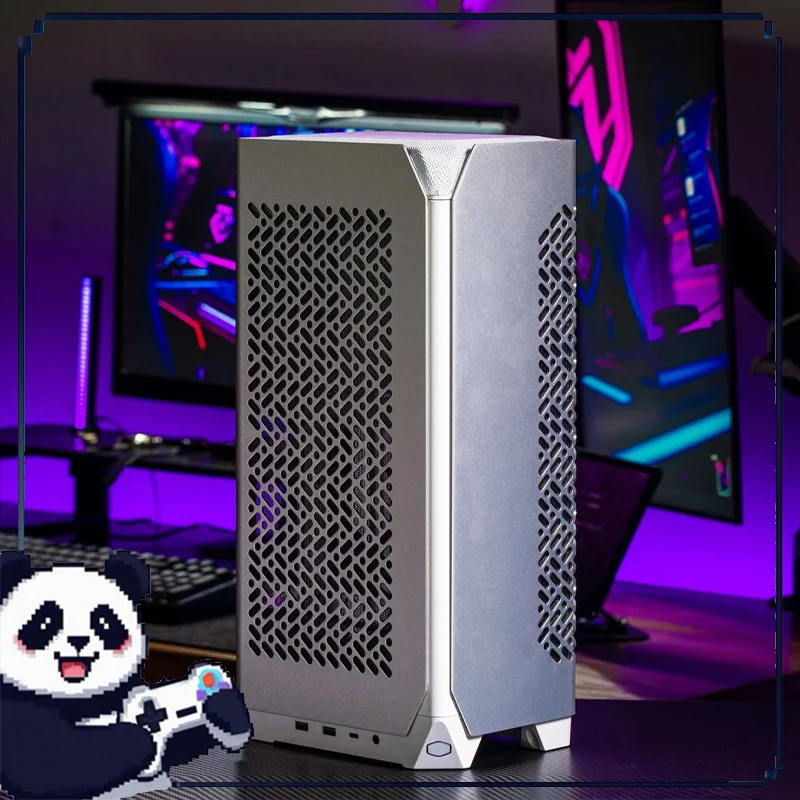 

Ncore100air Itx Mini Case Aluminum Includes Pcle4.0,Cs120 Fan*2, Replacement Expansion Top Cover,Gaming Computer Console Case