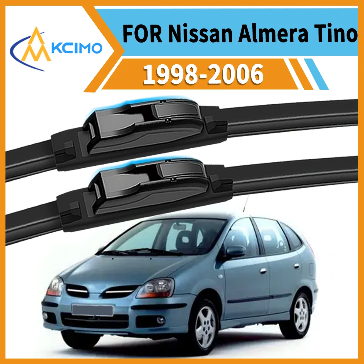 

Drive Confidently 2PCS Premium Wiper Blades For Nissan Almera Tino V10 1998–2006 All-Season Clarity Strong Frame Smooth Wipe