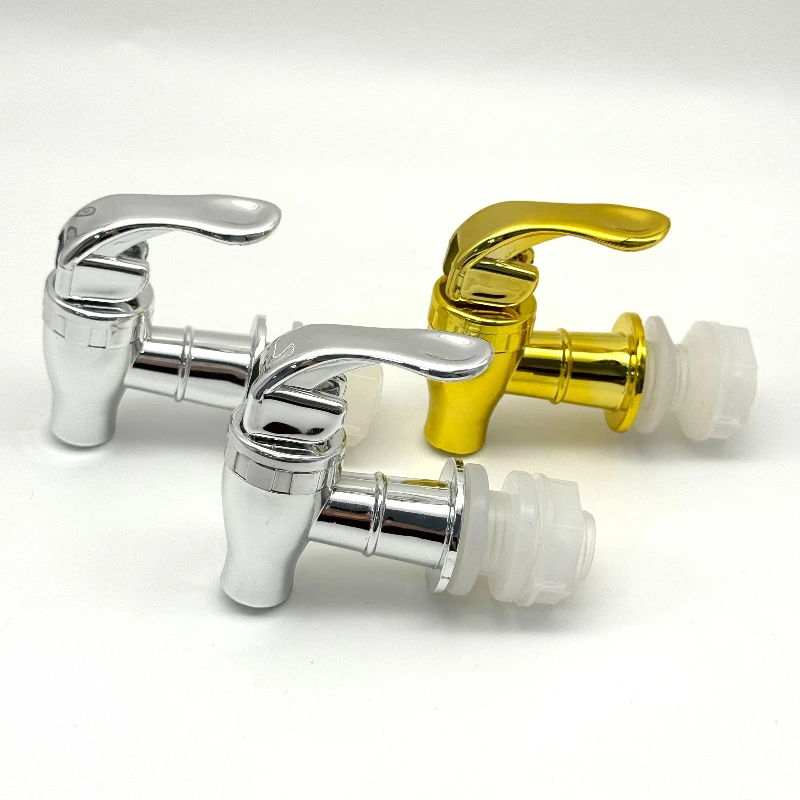 Food Grade Electroplated Plastic Beverage Faucet Cans Juice Faucet Containers Bucket Faucet Switch Valve