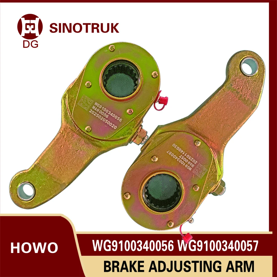 

Sinotruk HOWO Left & Right Rear Brake Adjusting Arm Wg9100340056 Wg9100340057 Truck Spare Parts