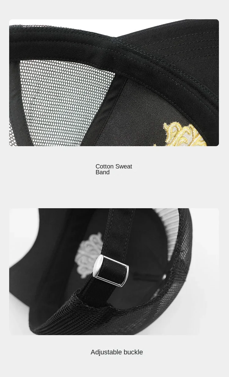 Oohmy-Baseballmützen für kleine und große Köpfe, Übergröße, für Herren und Damen, Netzstoff, Outdoor, Sportkappen, Papa, Übergröße, Trucker-Kappe, 56–60 cm, 60–65 cm – Detail 8