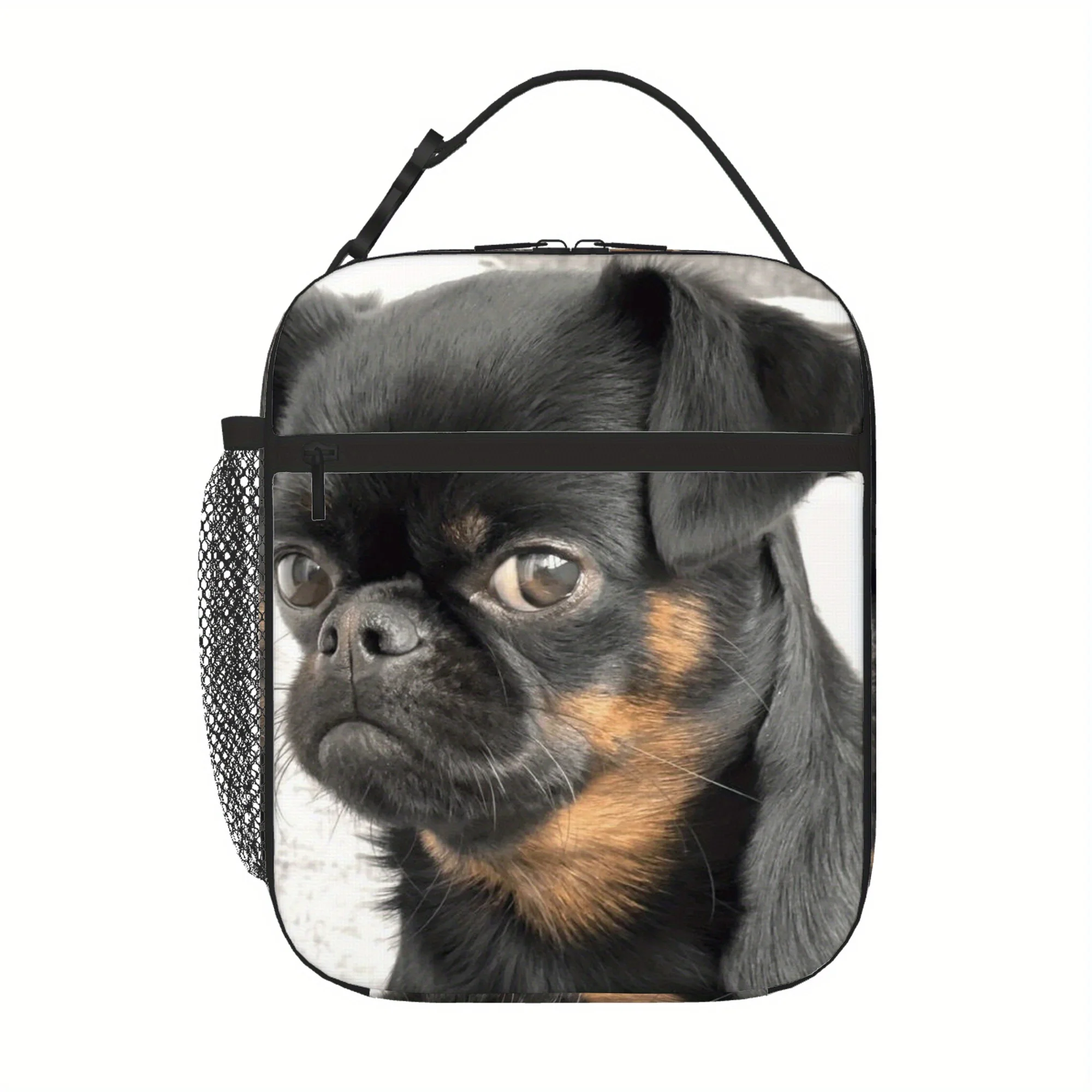 1pc a Thermal Bag Featuring a Printed Brussels Griffon Design, Insulated And Not Intended for Food Contact. Ideal for Home, Rest