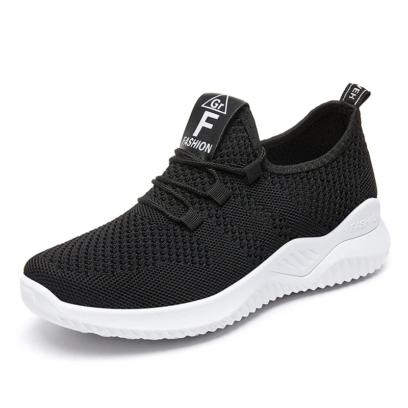 2024 New Women's Casual Running Shoes Breathable Single Shoe Soft Sole Lightweight And Comfortable Sports Shoes Mesh Lace Up