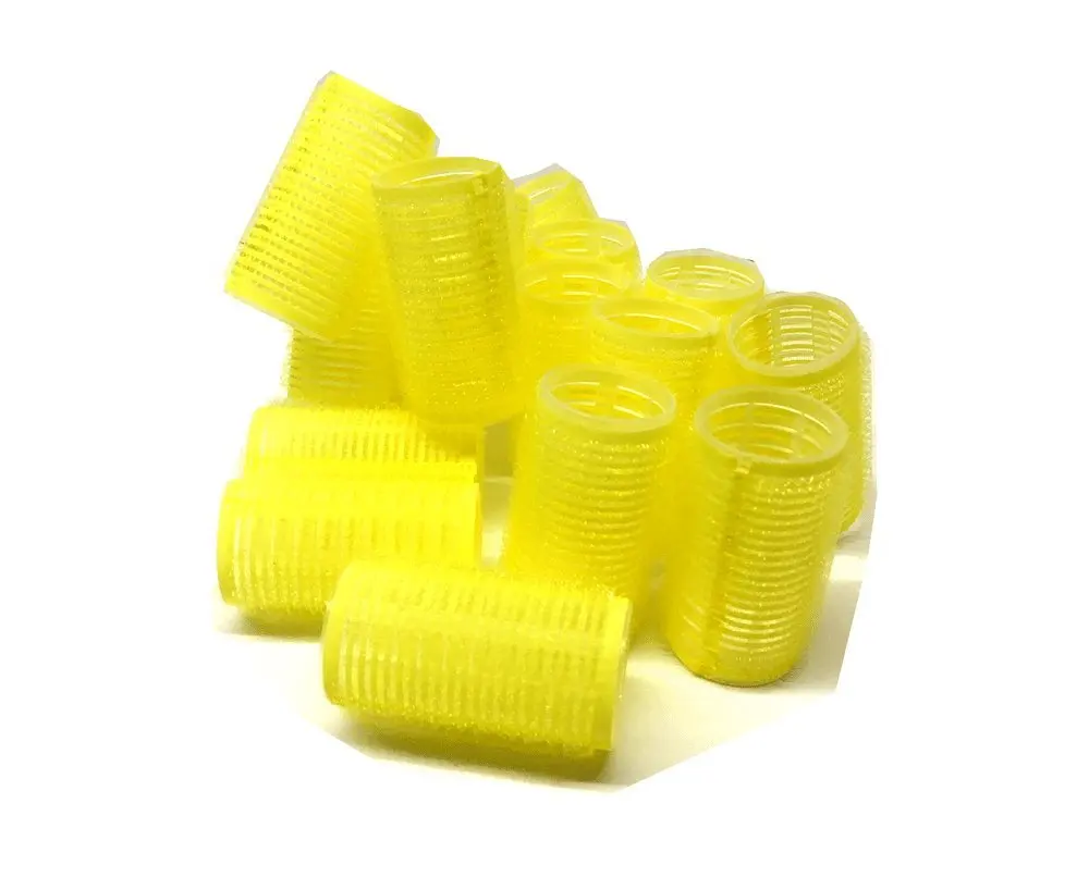 

16 Pack Self Grip Hair Rollers, Medium Size 1.25" Diameter, Professional Salon Curlers