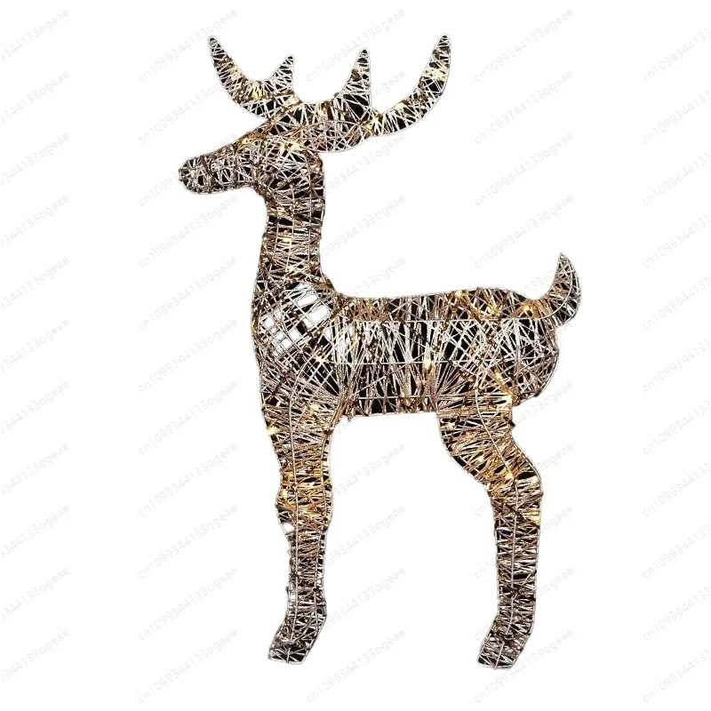 Glowing Reindeer String, Christmas Party Decor for Festive Atmosphere Decoration