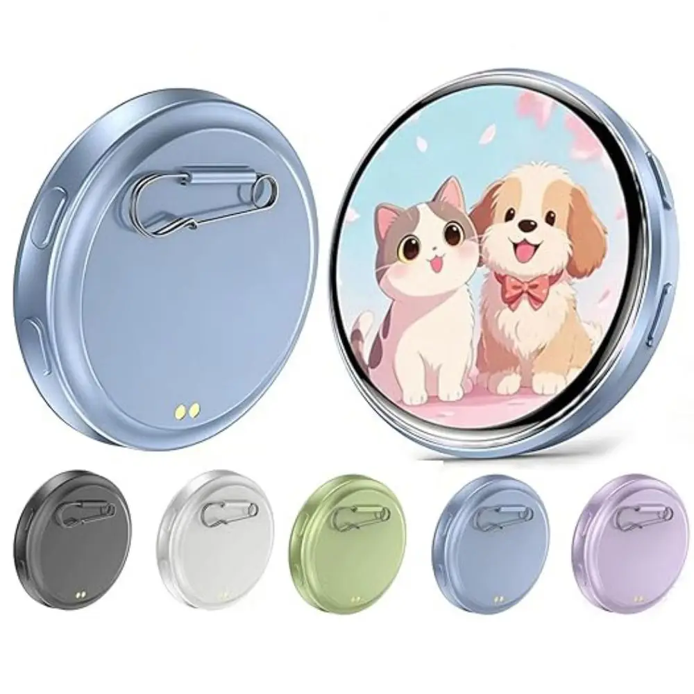 1.5 Inch Anime E-Badge Touch Screen 7 Color LED Dynamic Electronic Badge Changing Images Digital Display Badge Game Peripherals