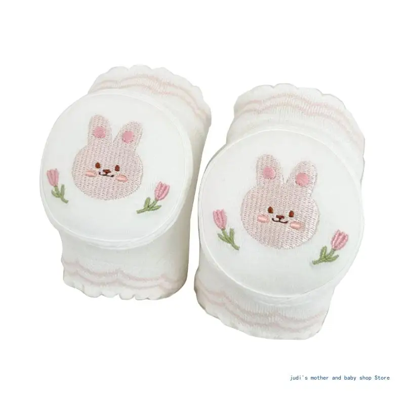 Embroidery Knee Pads for Baby Crawling Breathable & Stretchy Walking Kneepads