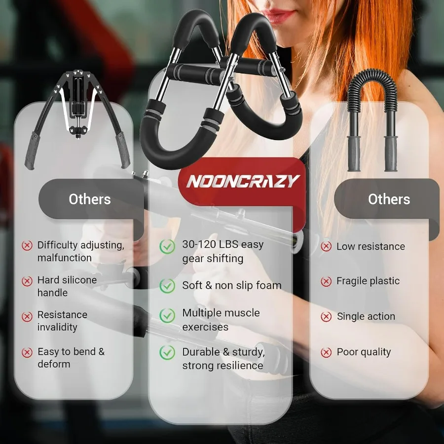 مدرب ذراع تويستر قابل للتعديل مع 2 4 ملصق تدريب مقاومة زنبركية لتدريب قوة الجسم العلوي في المنزل Detachab #3