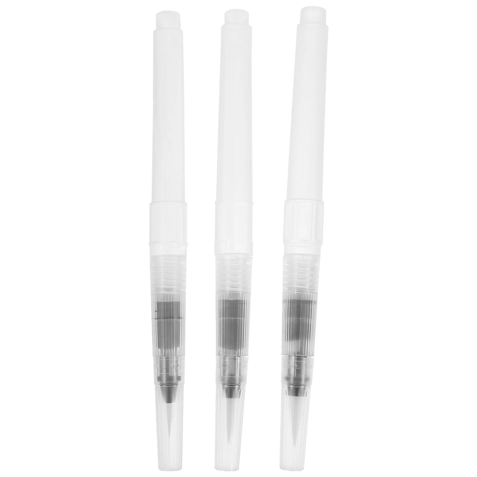 

3 Pcs Watercolor Brushes Watercolour Refillable Pens Painting Drawing Gouache for White Reusable