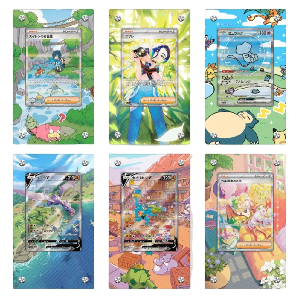 

Pokemon Perrin Mew Animation Characters Acrylic Extended Painting Card Brick Anime Classics Game Collection Card Display Stand