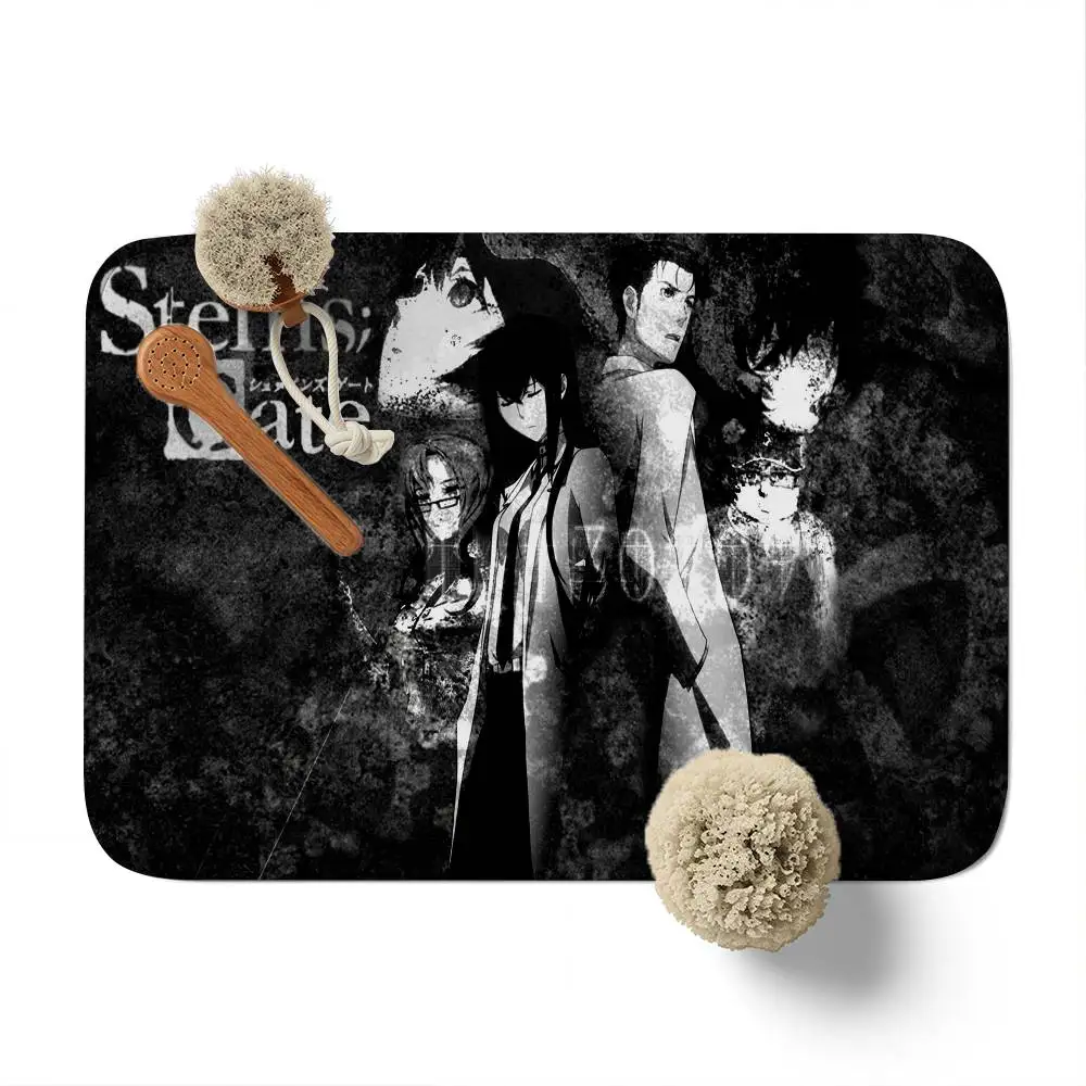 

Steins Gates Floor Mat Printed Large Carpets Room And Bedroom Carpets Bathroom Anti Slip Door MATS Small Carpets