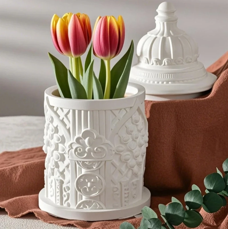 

G92D Flexible Silicone Castles Memories Template Wax Castes Mould Decoration