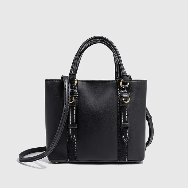 

Women's Tote Bag Vintage Top Handle Bag Solid PU Leather Fashion Shoulder Satchel Large Capacity Crossbody Bags Commuter Handbag