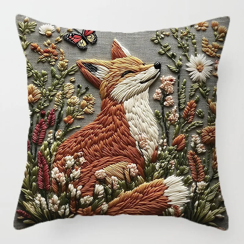 1/2 قطعة غطاء وسادة على شكل حيوان كرتوني لطيف 45 سنتيمتر × 45 سنتيمتر يمكن غسلها في الغسالة مع سحاب إغلاق (باستثناء وسادة الأساسية) #4