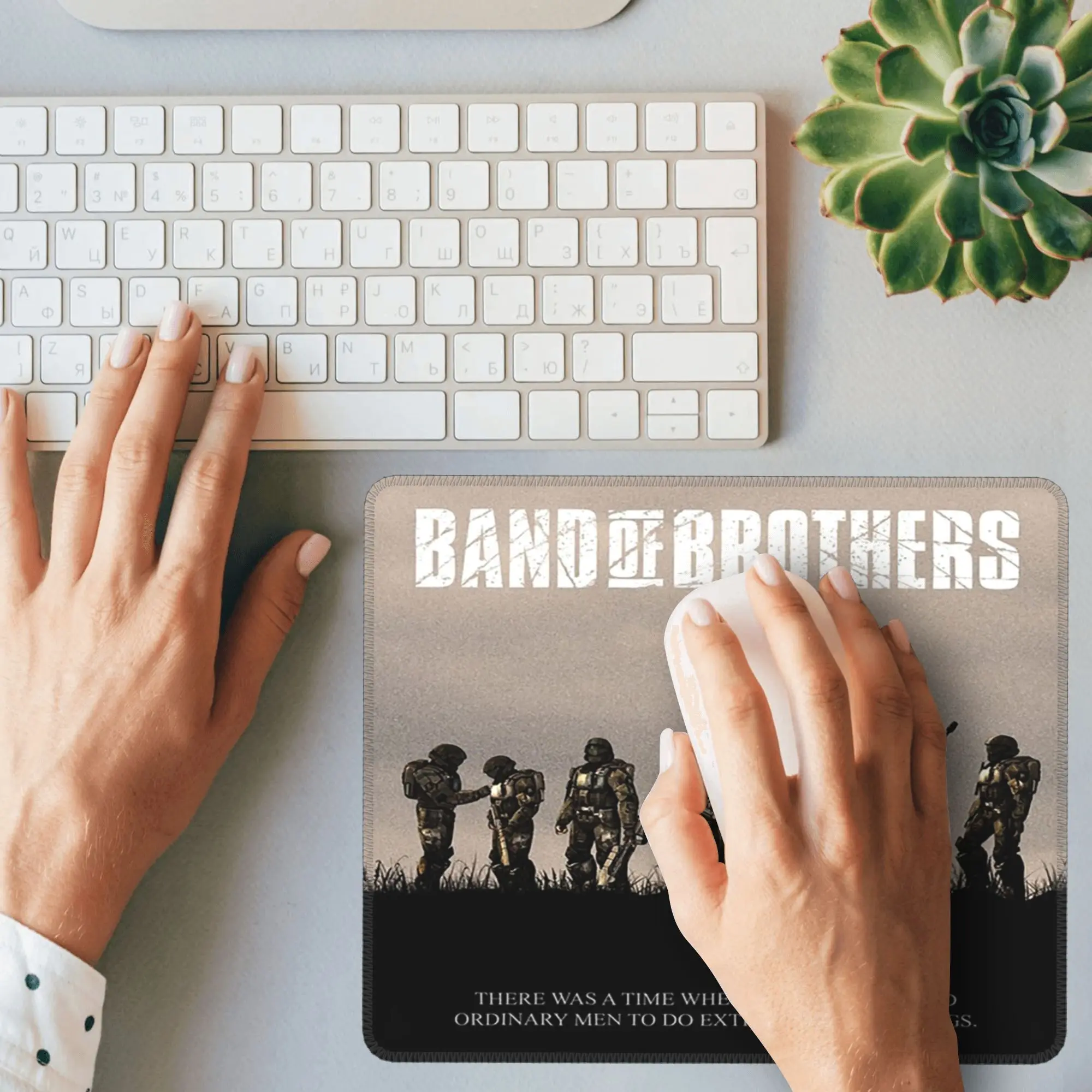 ODST Band of Brothers Mouse Pad Computer Keyboard Mouse Mat Gaming PC Laptop Desk Mat Office Accessories Table Mats