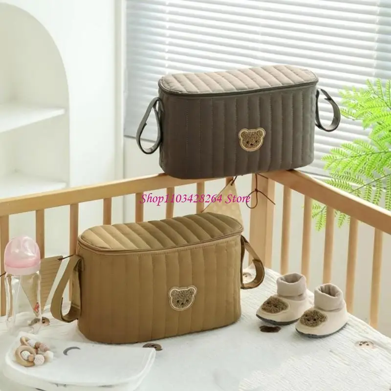  Multifunctional Baby Strollers Hanging Bag Container with Spacious Design Water Proofing Fabric for Shopping and Travel