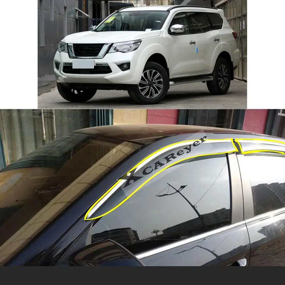 For NISSAN TERRA 2018 2019 2020 2021 Car Body Styling Sticker Plastic Window Glass Wind Visor Rain/Sun Guard Vent Parts