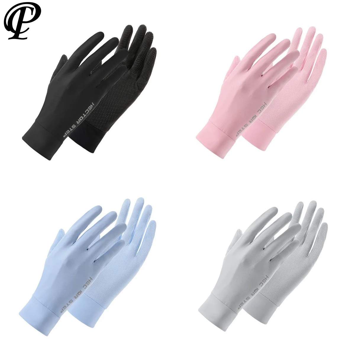 

Summer Women Cycling Gloves Sunscreen Short Thin Ice Silk Exposed Fingers Quick Drying Touch Screen Driving mtb Accesorios