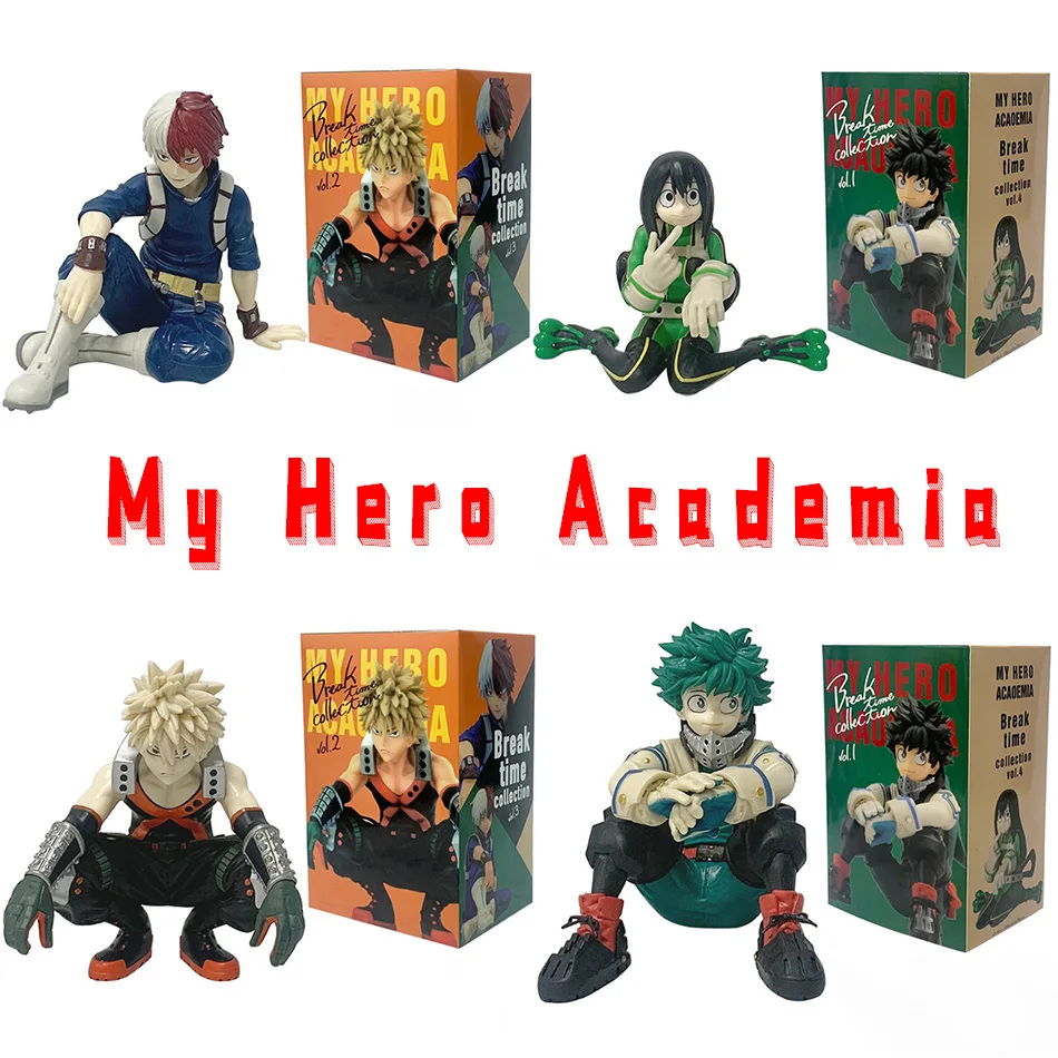 En Stock My Hero Academia Break Time Collection figurine modèle poupée flambant neuf jouets en boîte Anime jouet pour enfants cadeau de noël