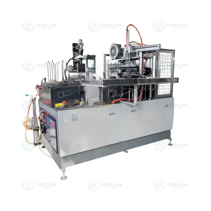 High Speed  Carton Rice Take Away Ramen Noodle Salad Kraft Soup Disposable Bowl Make Form Paper Bowl Machine Customized