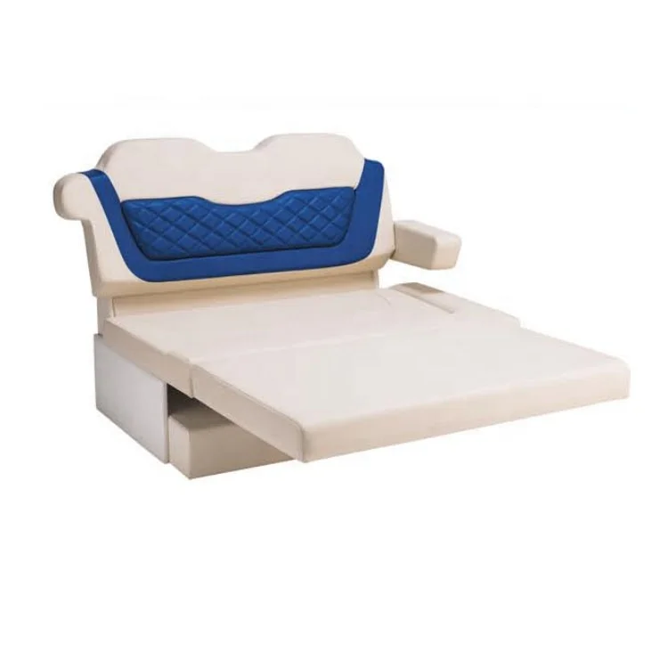 Airow auto New Marine Boat Seat Luxury Customize Color Yacht Boat Double Bench Seat Marine Sofa Bed Folding Bench Seat