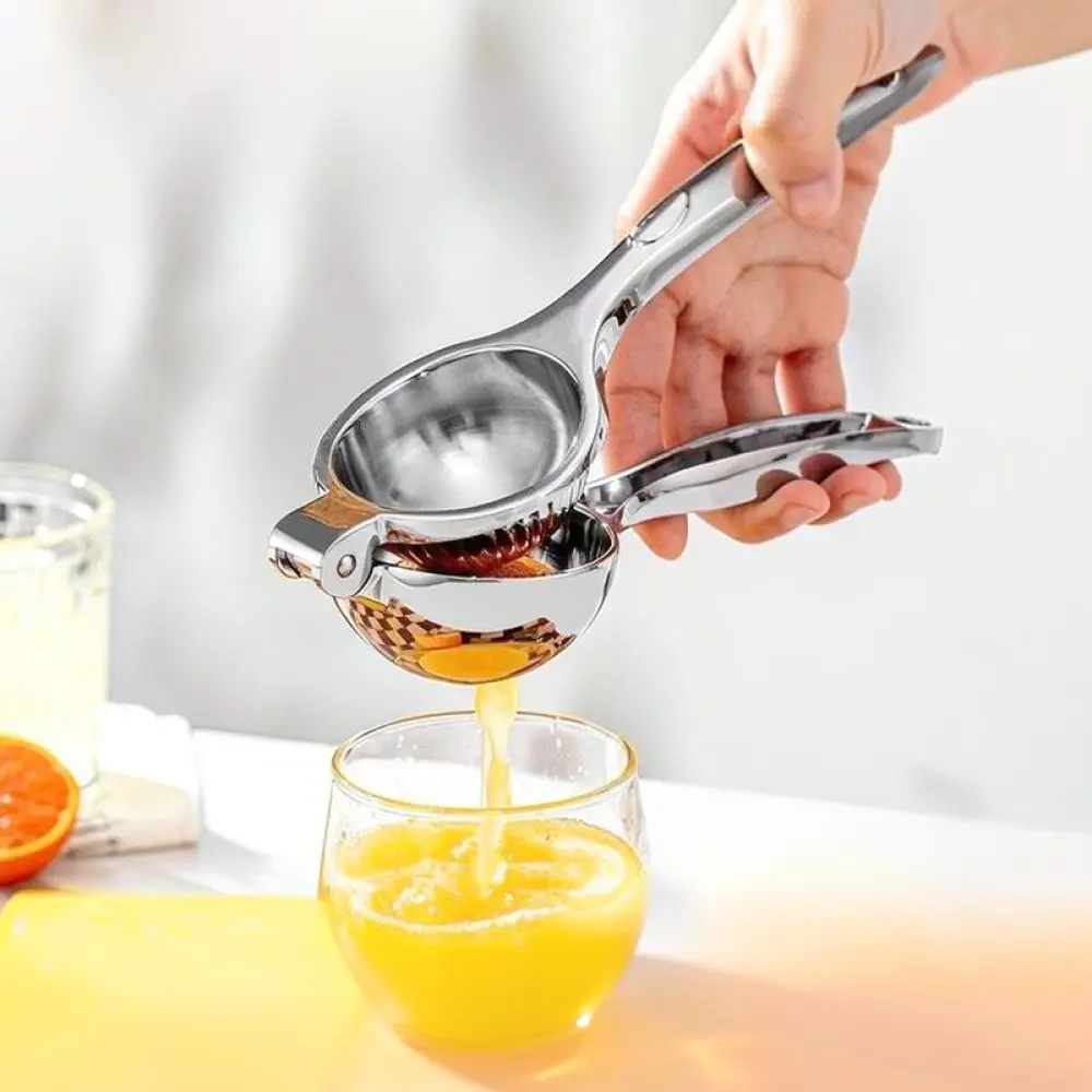 Manual Citrus Fruit Squeezer Stainless Steel Lemon Presser Kitchen Tool Effortless Handheld Juice Extractor Gadget