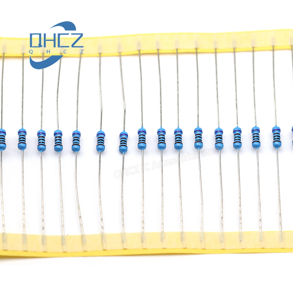 50PCS High Precision Resistors Accuracy 0.1% 1/4W 0.25W 1K 1.5K 2K 2.2K 2.5K 250R Accuracy 0.1% thousandths