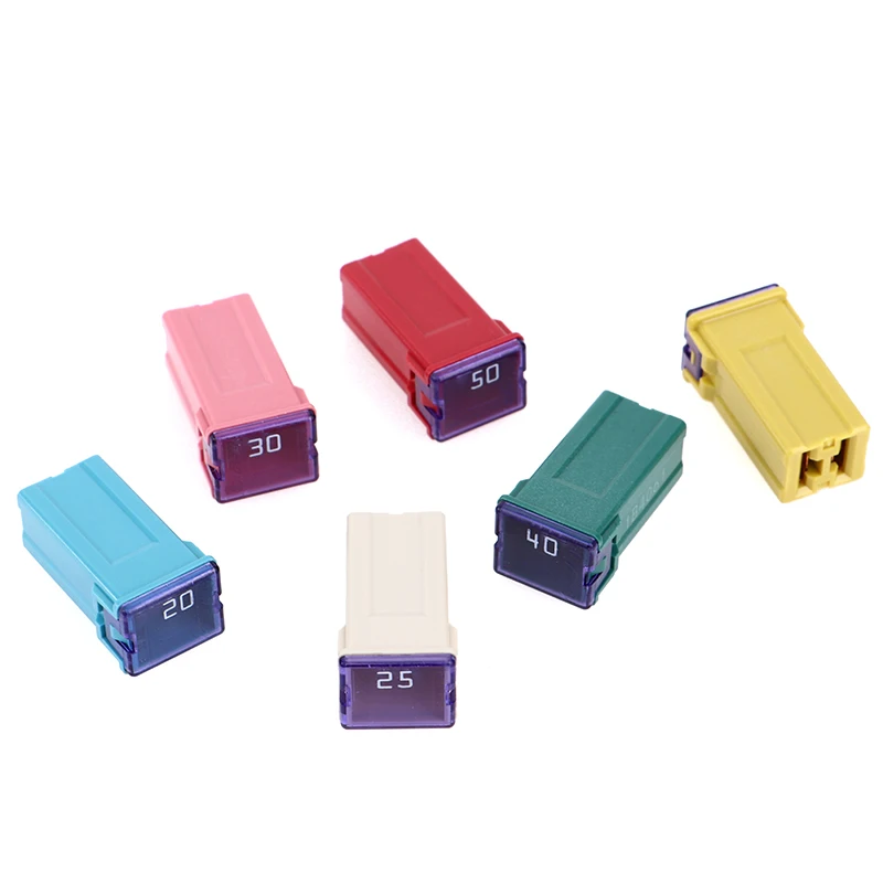 1Pcs Mini Square Fuse 20A 30A 40A 50A 60A Set Automotive Car Fuse with Plastic Box Assortment Auto Fuse