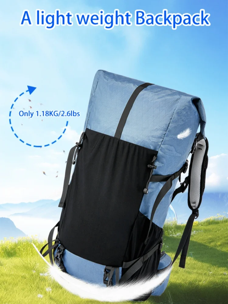 40L Outdoor Hiking Camping Backpack Large Capacity Water Resistant Laptop Daypack Multi-function Bag Climbing Travel Supplies