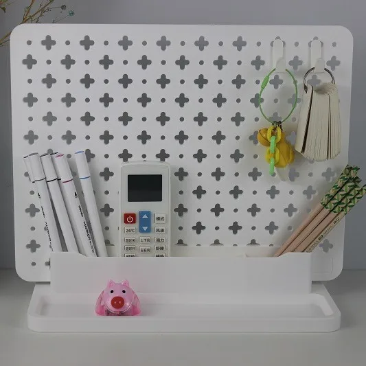 

Hole Board Storage Rack For Office Storage Desktop Organizing Rack Small Hole Board Without Punching Kitchen Storage