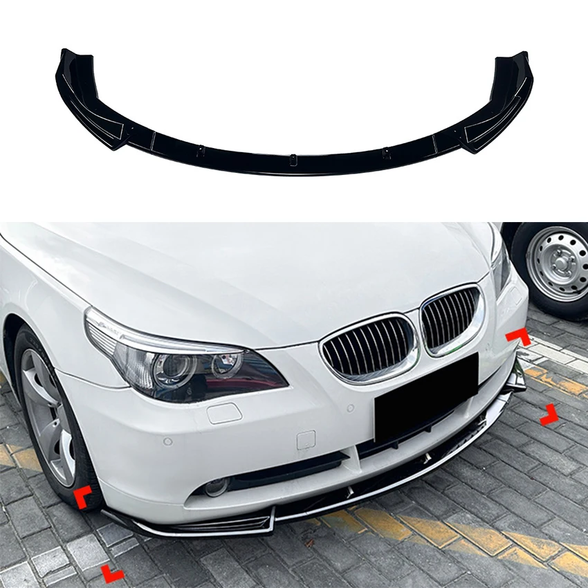 

Front Bumper Lip Spoiler Splitter Diffuser For BMW 5 Series E60 E61 Standard Edition 2004-2007 ABS Body Kits Tuning