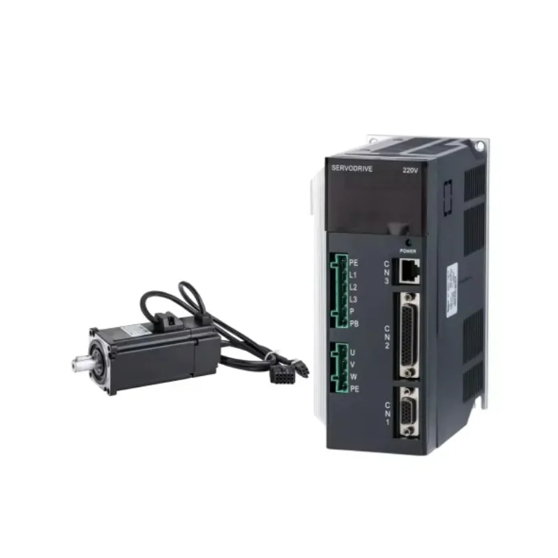 220V IP67 AC Servo Motor Kit 400W 750W 1KW 17-Bit Absolute Encoder 3000rpm Servo Motor with Pulse Servo Drive Waterproof