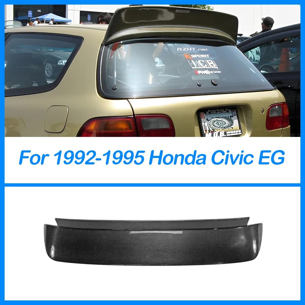 For 1992 1993 1994 1995 Honda Civic EG Osake Type Car Rear Trunk Tail Wing Technical Spoiler Body Kit Accessories Carbon Fiber