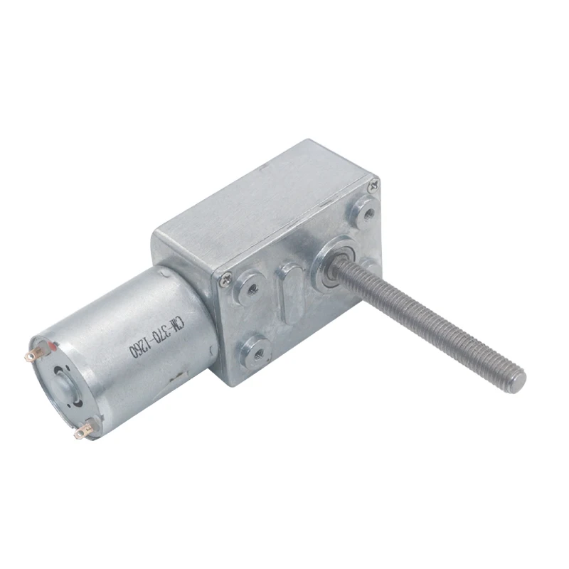 4632-370 12V Volt DC Schneckengetriebe M6 Schraube Schaftlänge 50MM 3V6V24V Schneckengetriebemotoren Umgekehrter Untersetzungsmotor Selbstverriegelung
