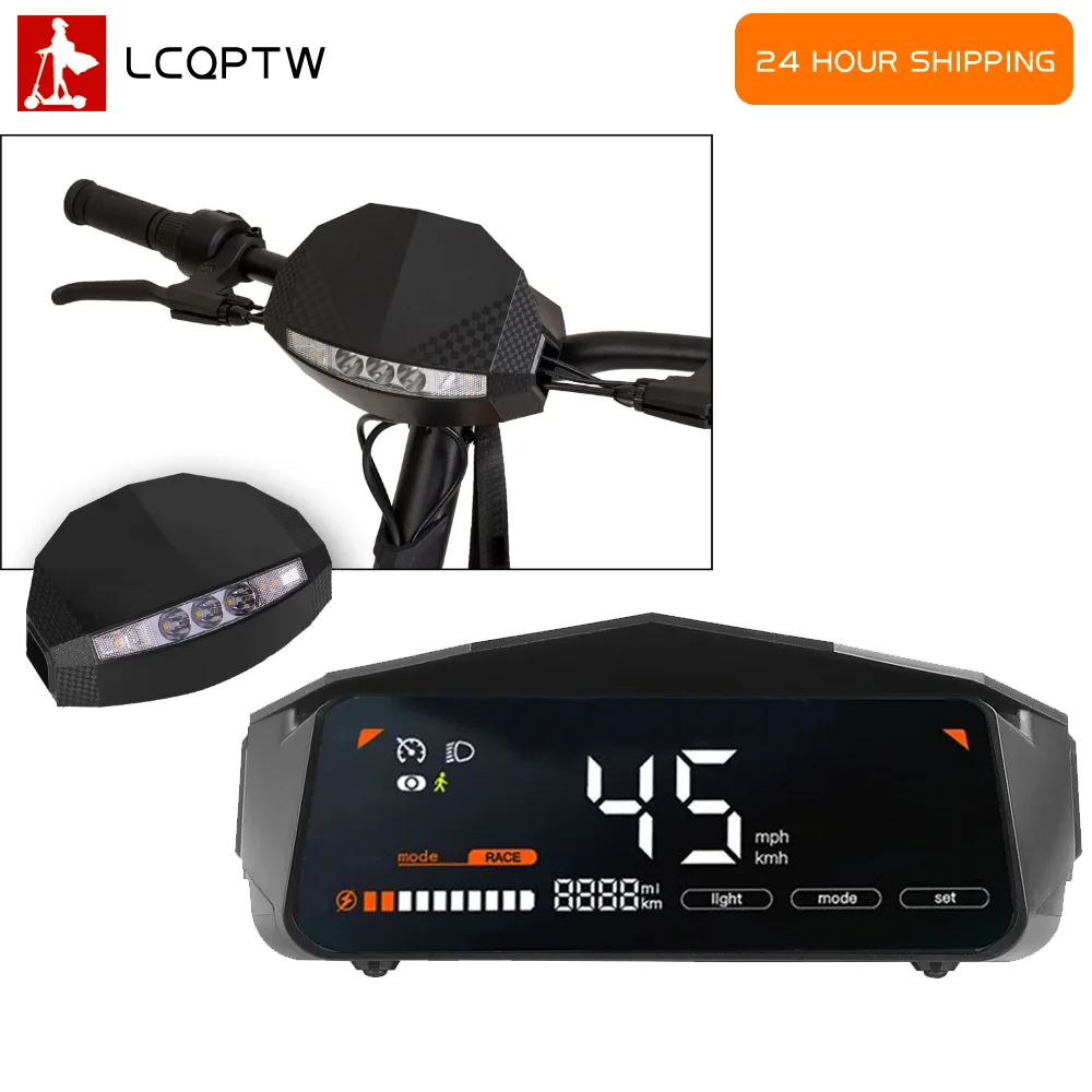 

Scooter Dashboard Display Panel Assembly for Kugoo KuKirin G2 Digital Meter with Turn Signal Headlight Replacement Accessories