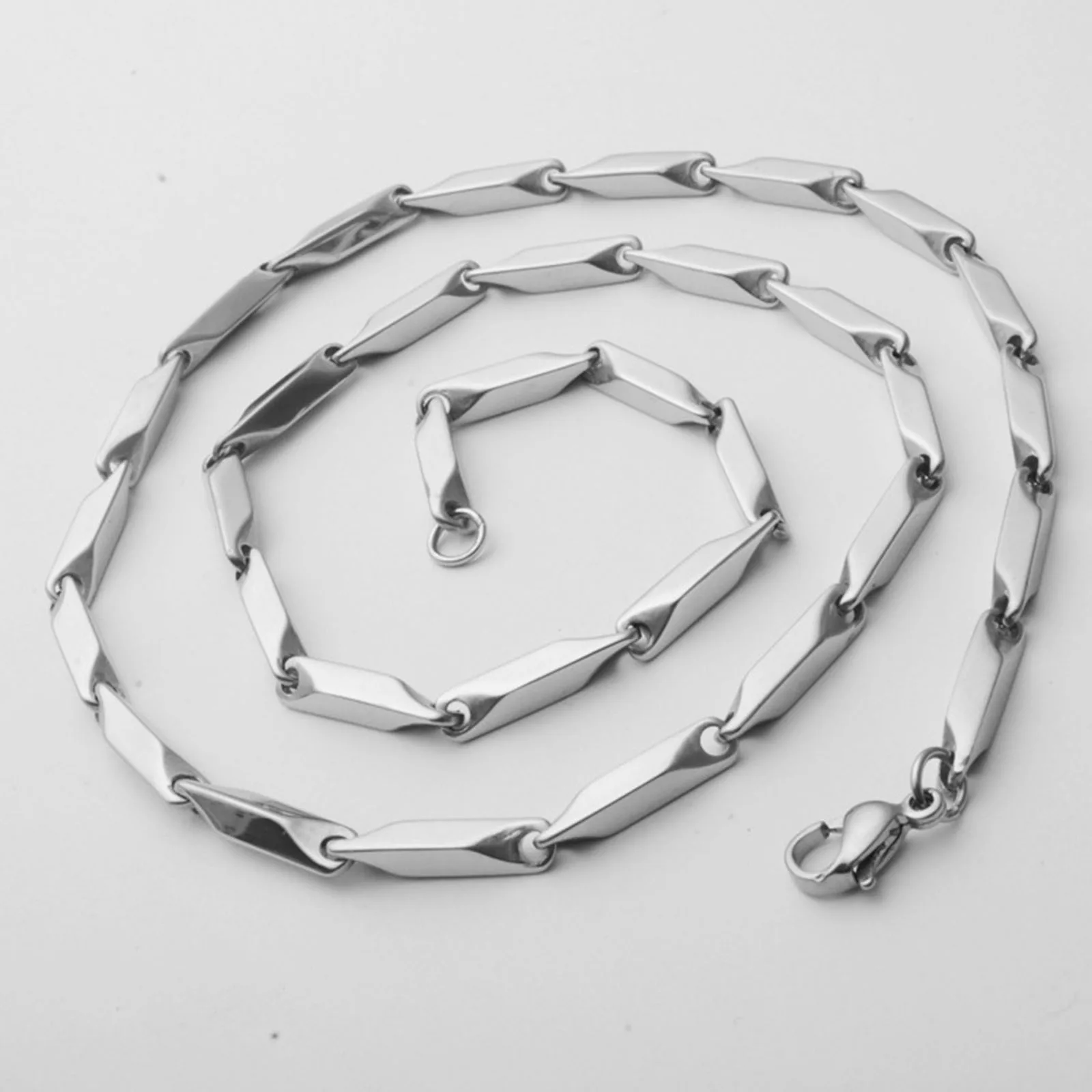 Thickness 2mm-4mm 304 Stainless Steel Link Chain Necklace Silver Color Link Classic Curb Chain for Men Women Jewelry Findings