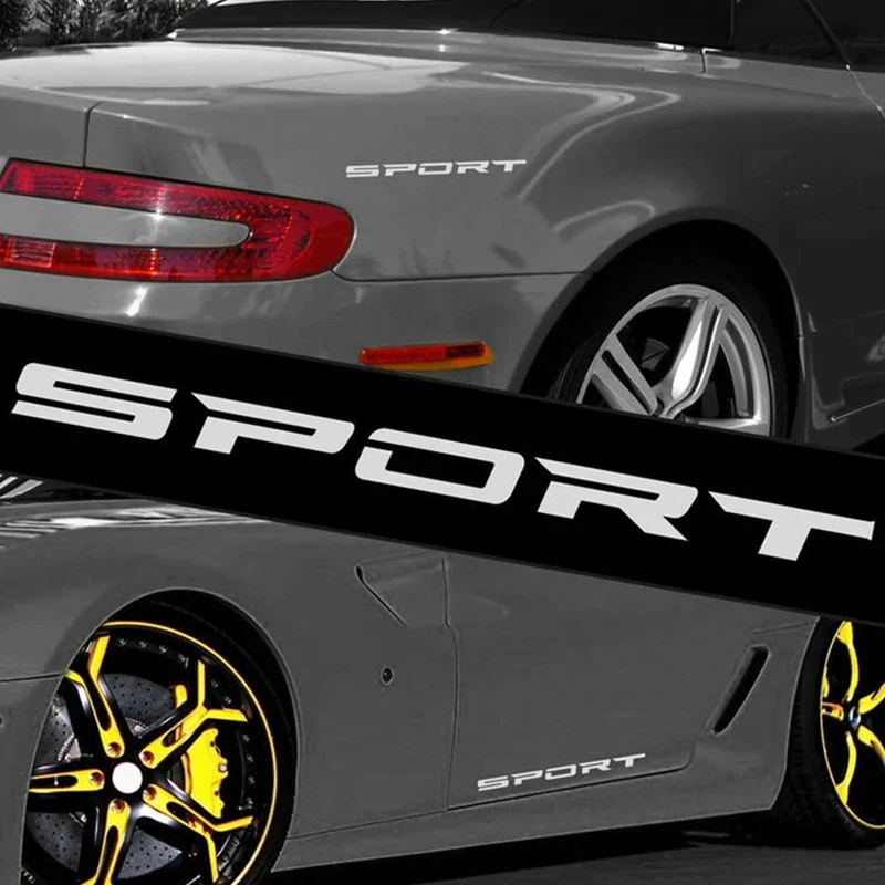 4pc SPORT Car Decal Sticker Wheels Rims Racing  DIY Stripes Decorative Stickers Emblem Car Styling Car SUV Truck Accessories