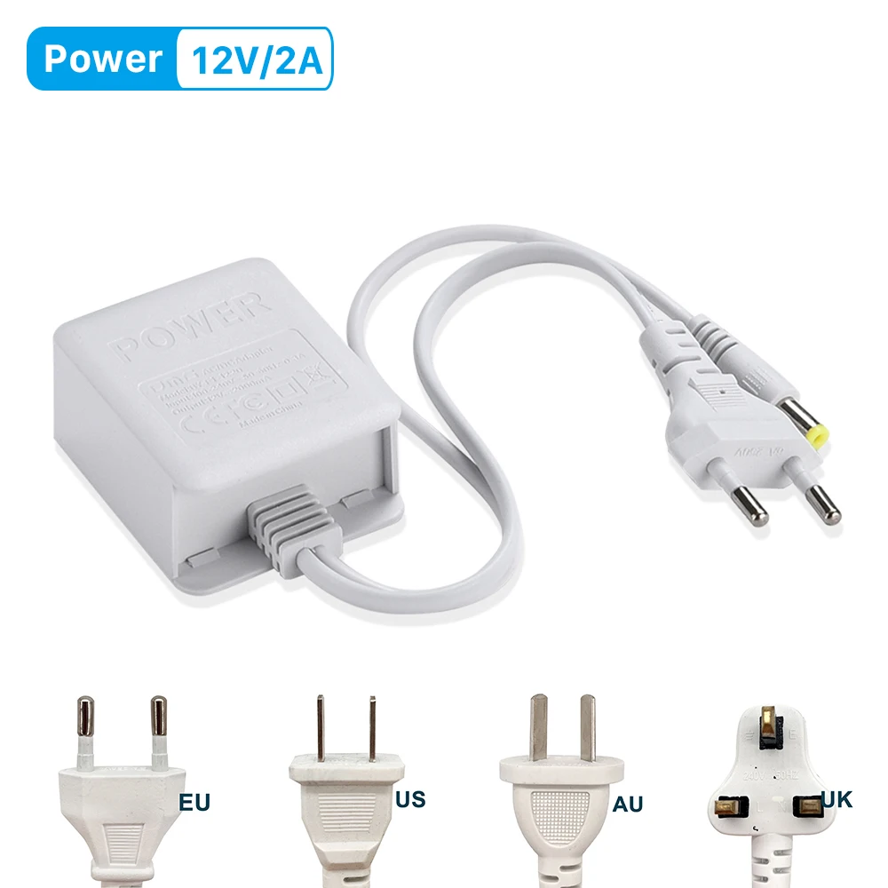 Camera-specific Power Supply DC 12V 2A For PTZ WIFI Camera Transformer AC 110V-230V to DC 12V For Camera 12V 2A EU/US Power Plug