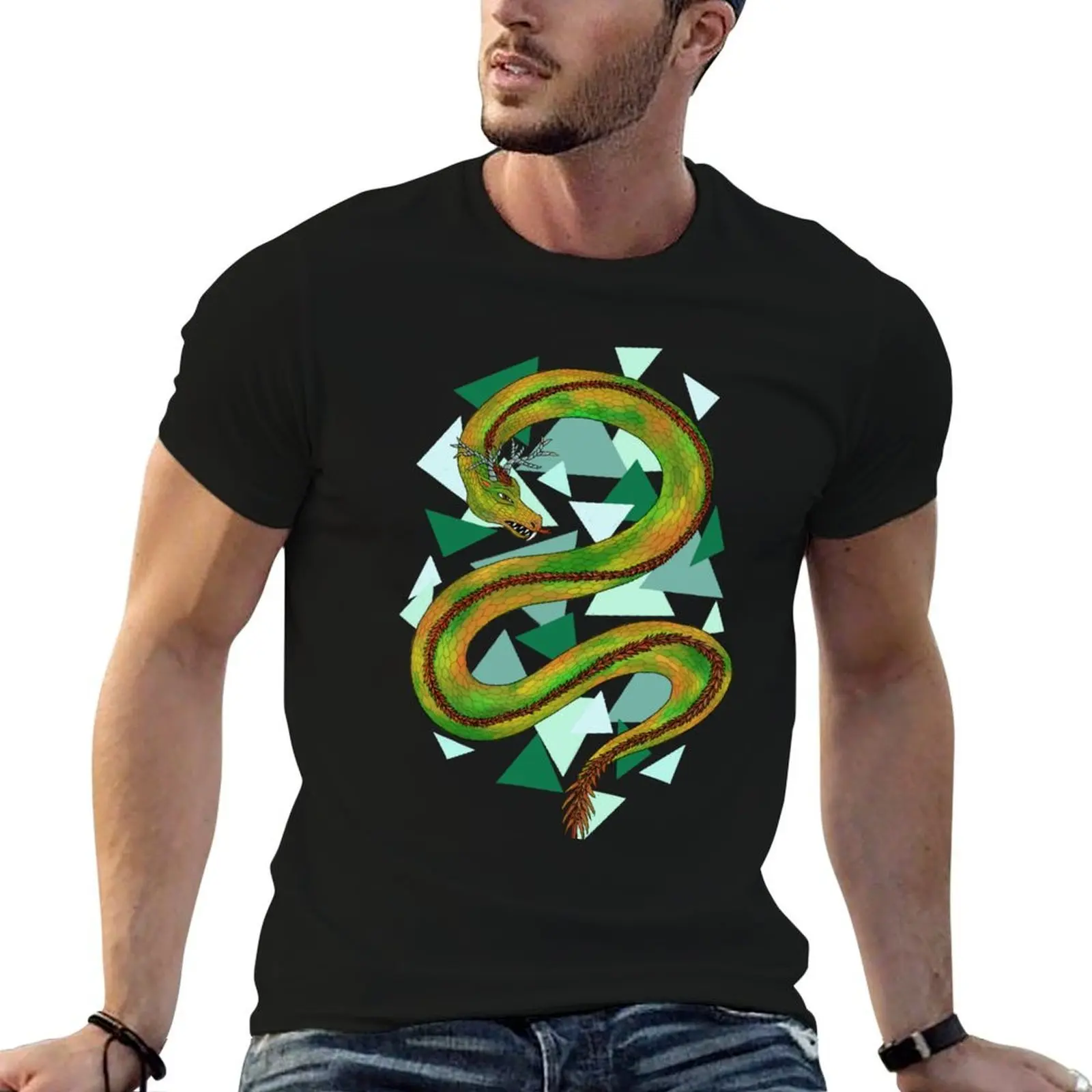 

A rare picture of the mighty forest dragon T-Shirt t shirt man cotton t shirts for man graphic vintage T-Shirt