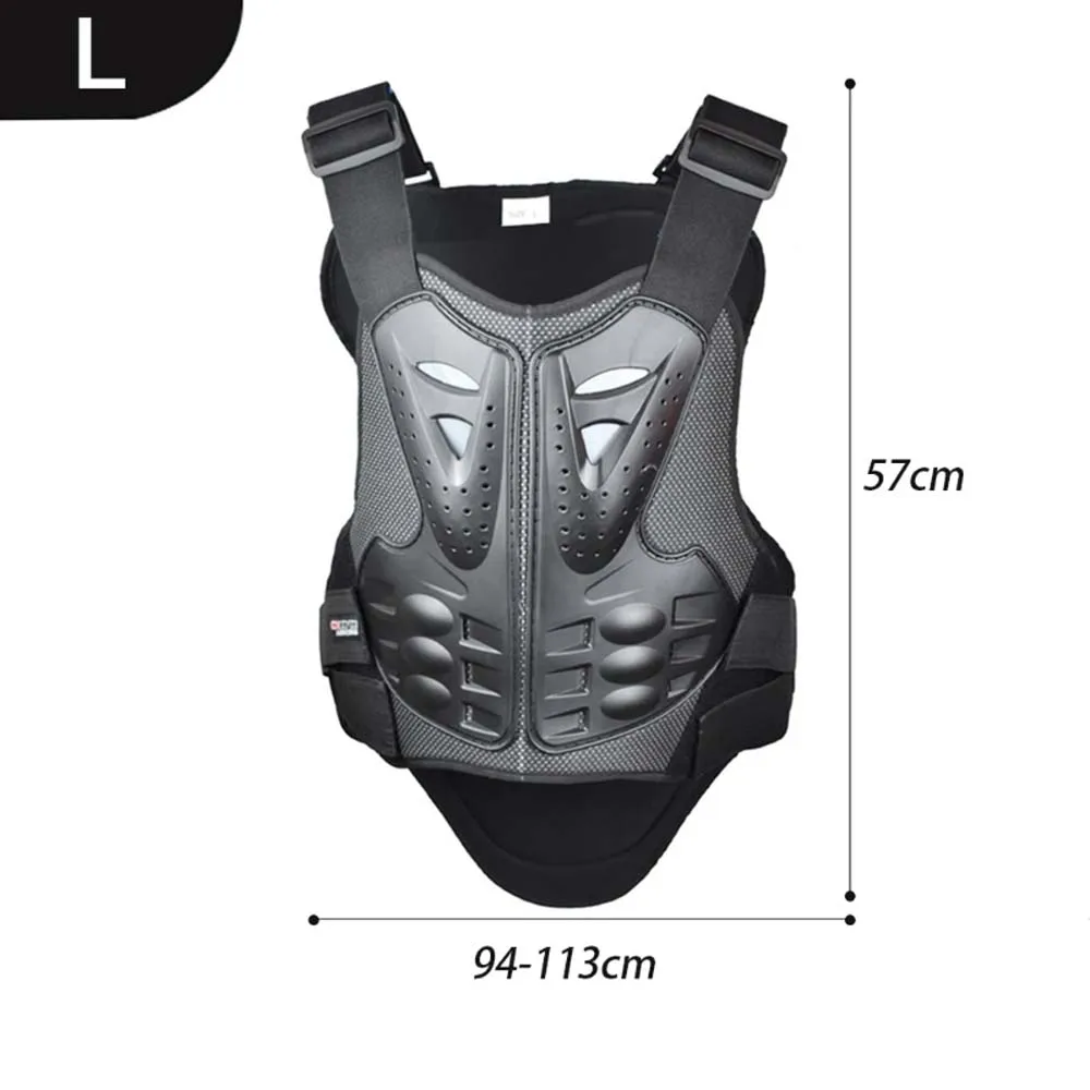 Armatura per moto Gilet protettivo per colonna vertebrale toracica Motocross Sci Pattinaggio Attrezzatura per snowboard Gilet da equitazione per moto ATV