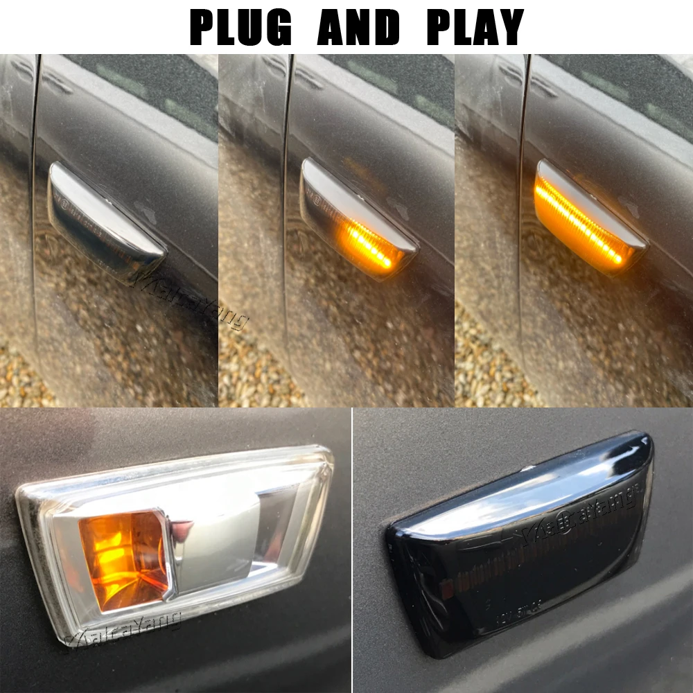 Dynamic Side Marker Light Side Signal Lights For Opel Astra H MK5 Insignia Zafira Corsa D MK4 Meriva Adam