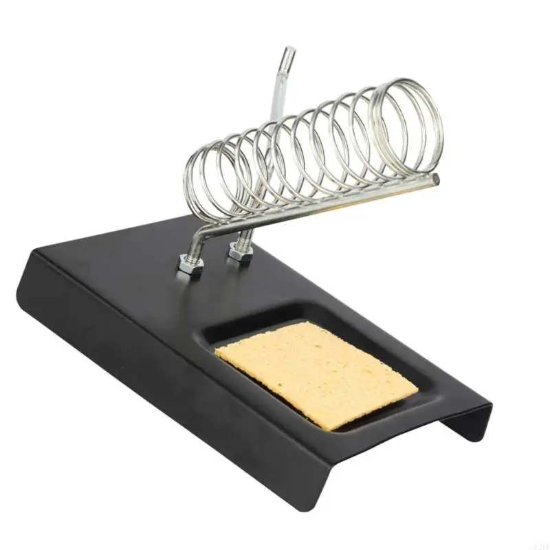 

Soldering Iron Holder Soldering Iron Stand Spring Holders Support Solder with Cleaning Sponge for Electronics Repair DIY